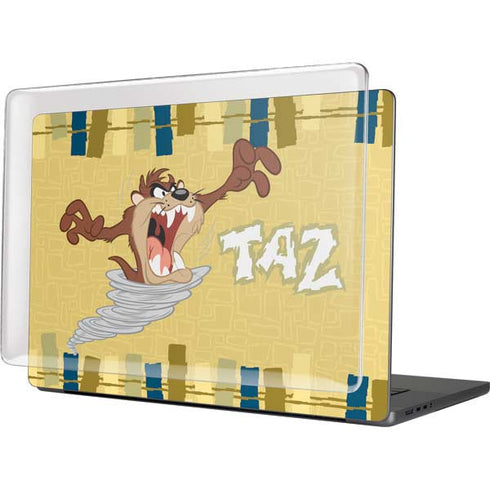 Looney Tunes Tasmanian Devil Swirl Cream MacBook Cases